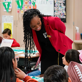 Instructional coach working with educators