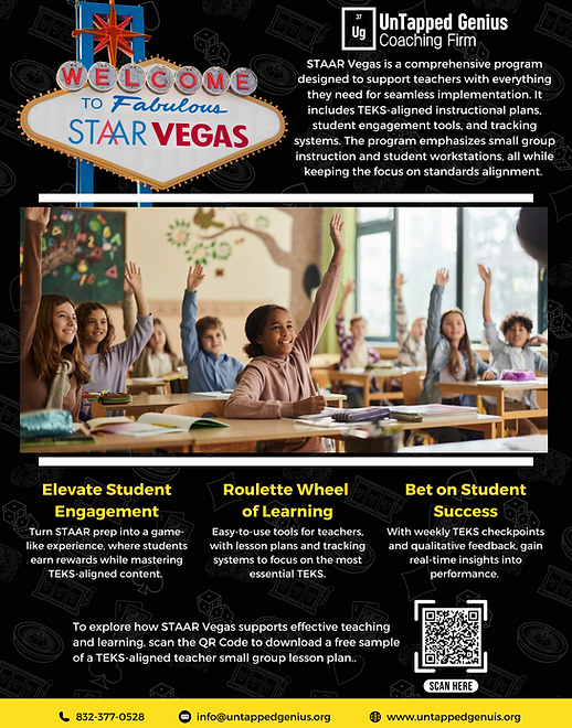 STAAR Vegas program flyer